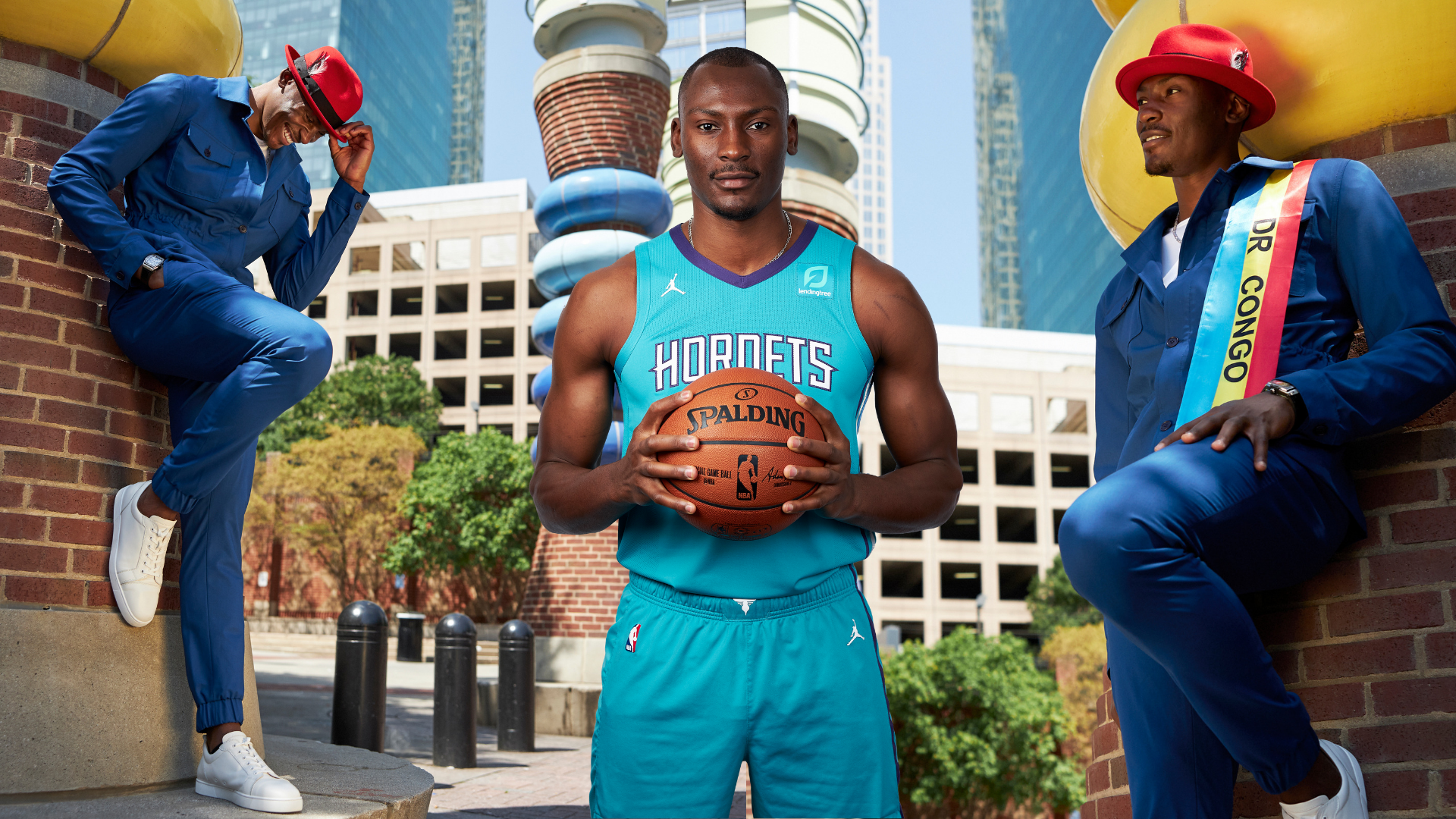Charlotte Hornets Basketball #8 Bismack Biyombo Reversible